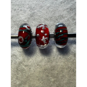 Trollbeads Love Christmas beads set of three